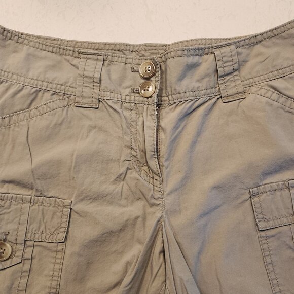 Ann Taylor Cargo Shorts Signature Fit Beige Low Rise 4" Inseam Womens Sz 4 NEW - Picture 4 of 10